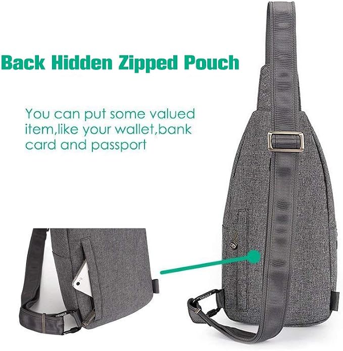 WATERFLY Small Crossbody Sling Backpack Anti Theft Backpack - Image 9