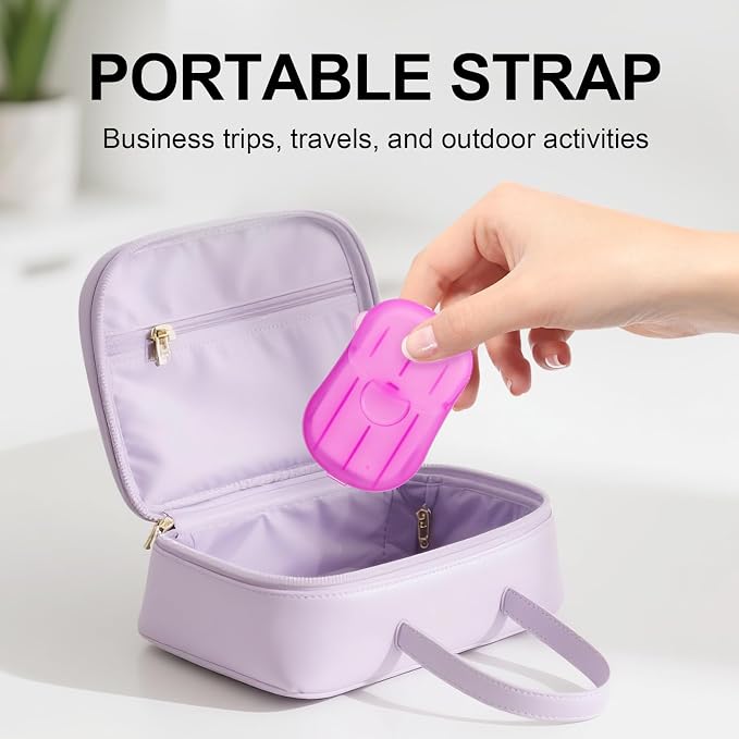 500PCS Eco Travel Soap Leaves, Portable Cleanser - Image 4