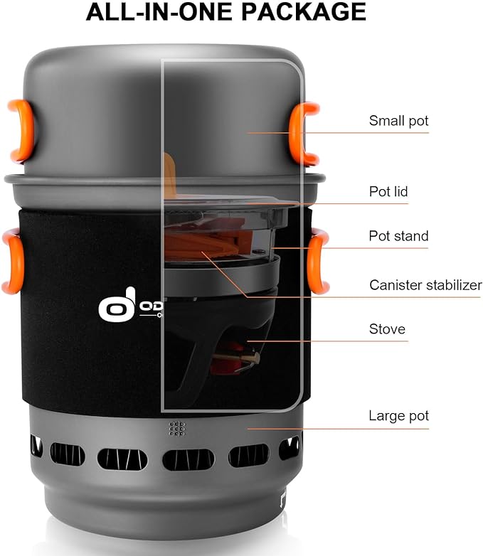 Odoland Heat Exchange Camping Pot - Image 5