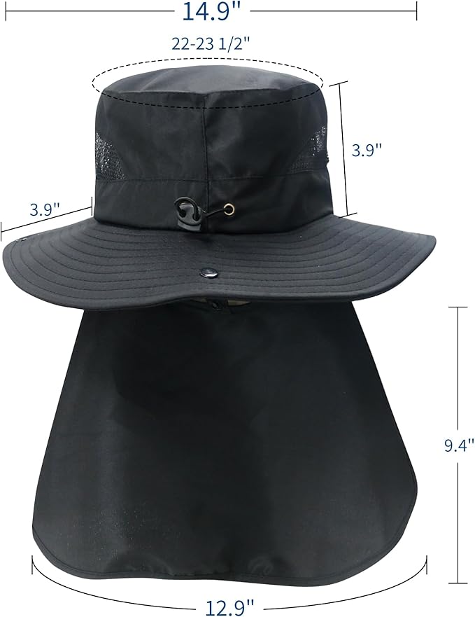 NPJY Sun Fishing Hats with Neck Flap - Image 7