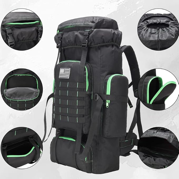 Hiking Backpack for Men 70L/100L Camping Backpack Military Rucksack Molle 3 - Image 3