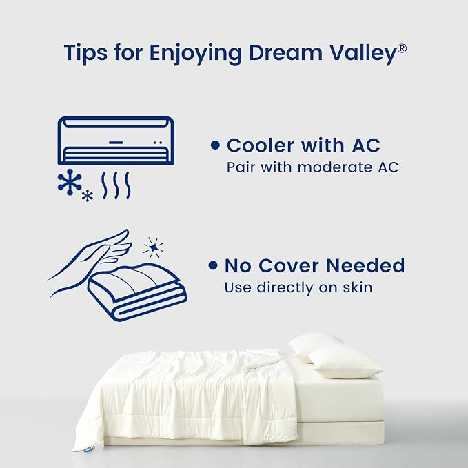 Dream Valley® Outlast® Deepsleep Cooling Comforter, Full/Queen Size, NASA-Grade - Image 6