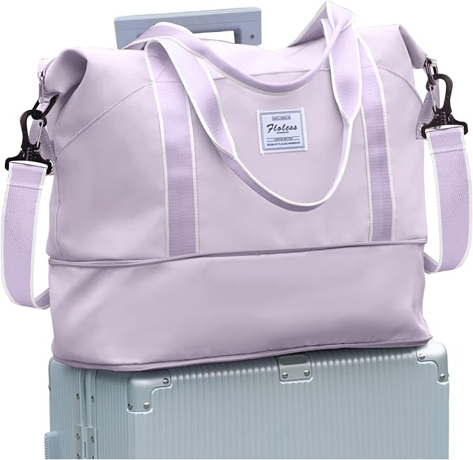 Travel Duffel Bag, Sports Tote Gym Bag, Shoulder Weekender Overnight Bag by WONHOX