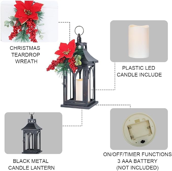 DECORKEY Decorations for Home, Decorative Led Candle Lantern Indoor Outdoor - Image 4