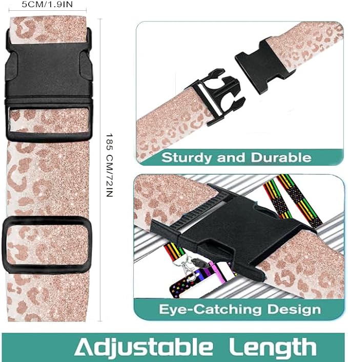 Luggage Straps for Suitcases Travel Belt Accessories, Cute Suitcase Strap - Image 2