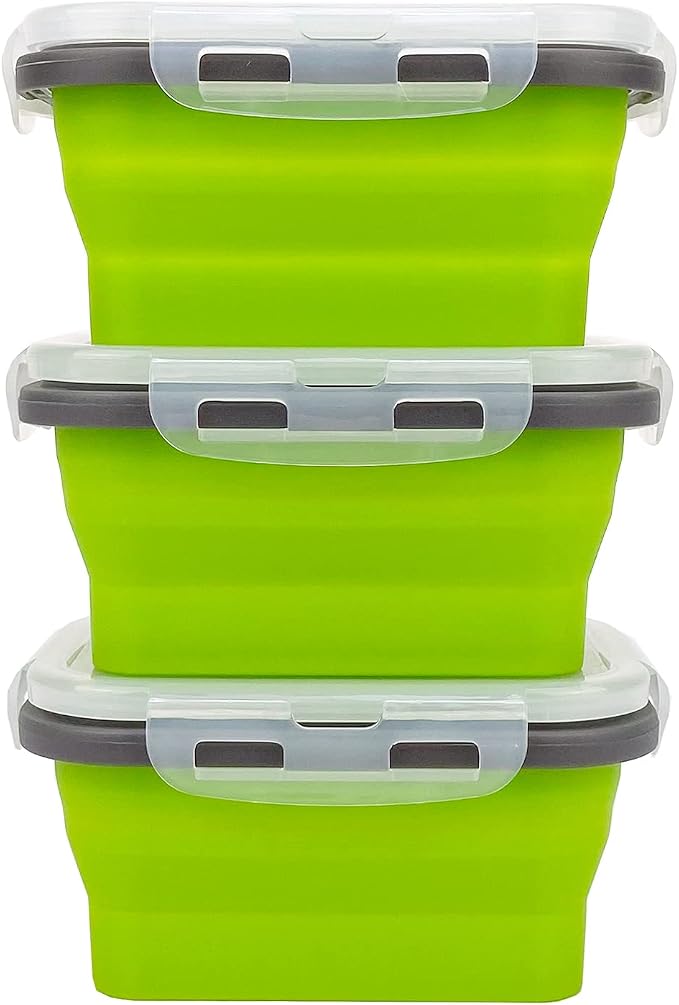 CCyanzi 3piece Collapsible Food Storage Containers - Image 2