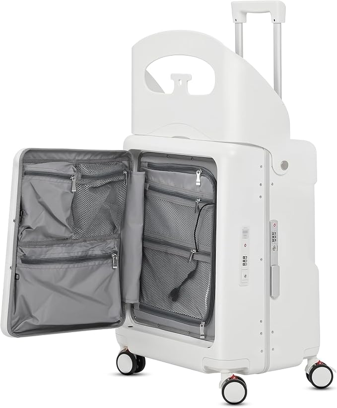 22" Ride On Luggage with Seat for Kids & Adults, Lightweight Hardside Ride-On by ADVWIN