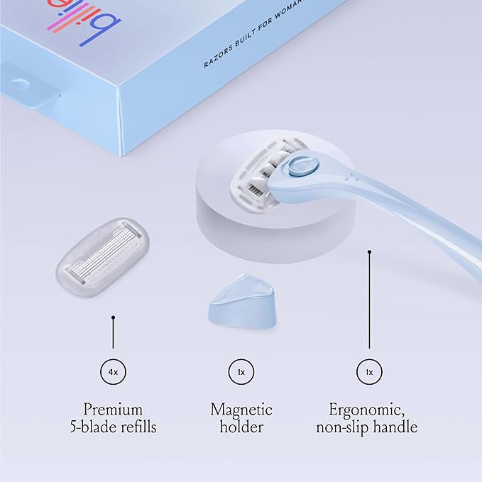 Billie Razors for Women Shave Kit – Women’s Razor + 4 x 5-Blade Razor Refills + - Image 2
