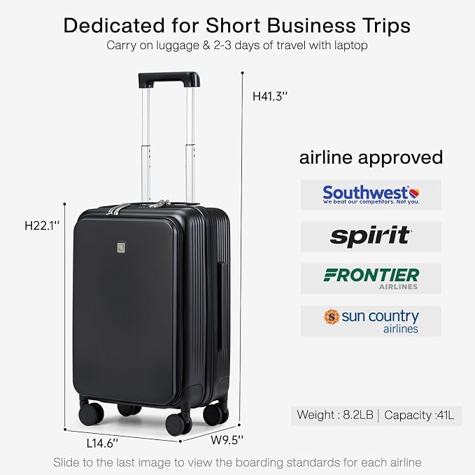Hanke Grace Carry On Luggage - Image 4