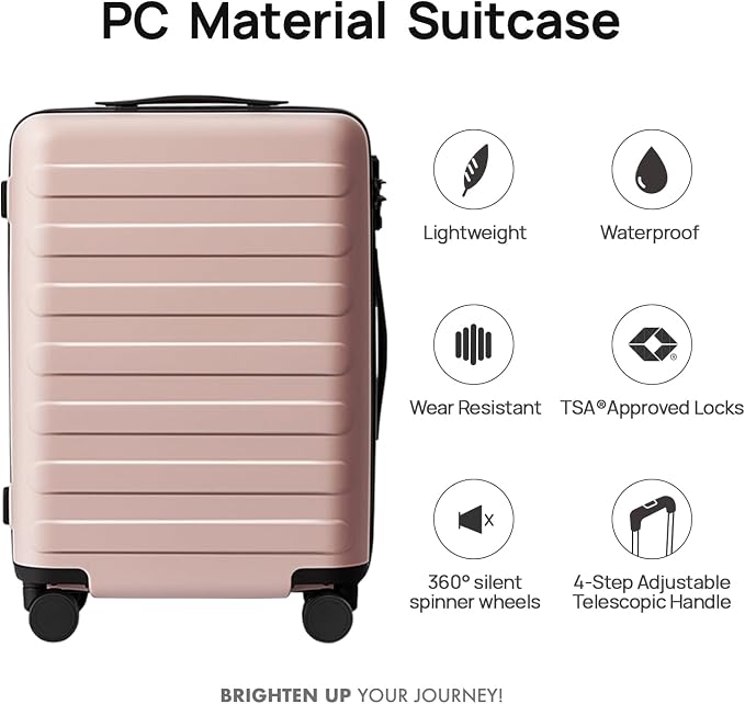 Carry on Luggage 22 X 14 X 9 Airline Approved, 20 Inch Luggage - Image 2