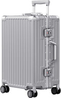 AnyZip Carry On Luggage PC+ABS Aluminum Frame Zipperless Luggage Hard Shell by YourBestTravelChoice