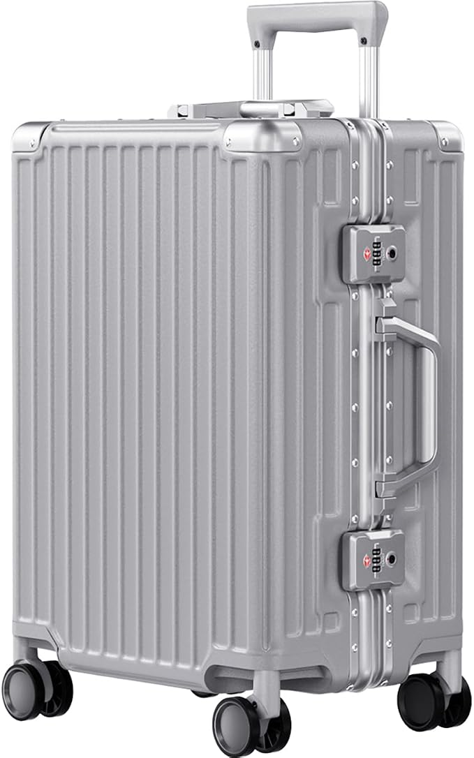 AnyZip Carry On Luggage PC+ABS Aluminum Frame Zipperless Luggage Hard Shell by YourBestTravelChoice