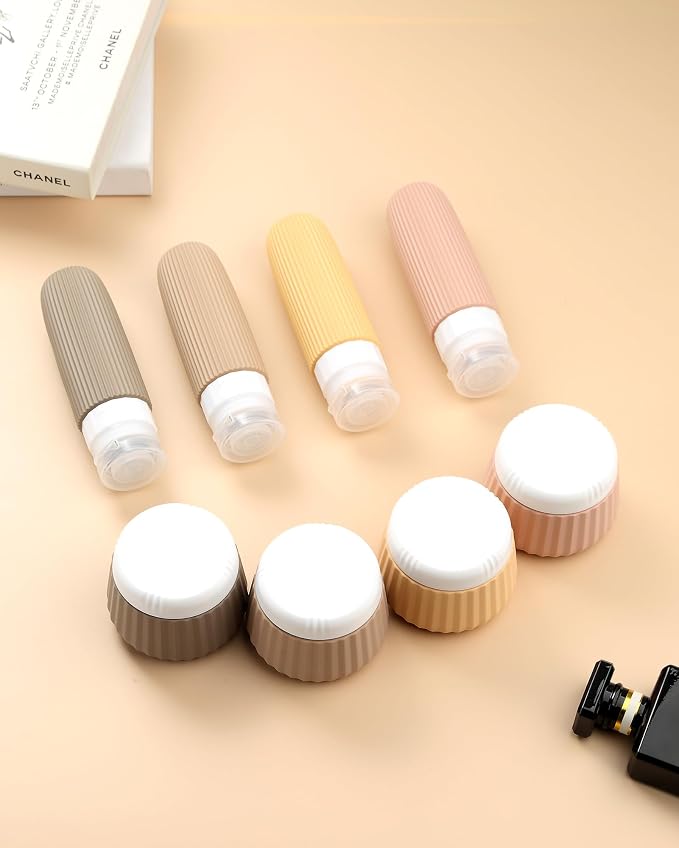 Travel Bottles 8 Pack, TSA Approved 3 oz Toiletries Containers, Leak Proof - Image 6