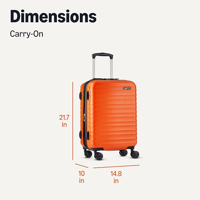 Amazon Basics 21" Hardside Carry-On Luggage, Hardshell Suitcase - Image 6