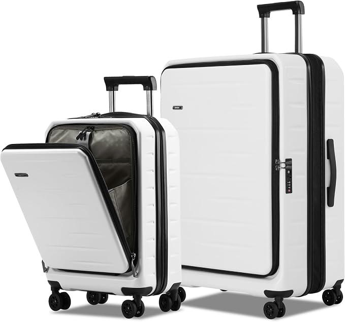 Luggage Sets 2 Pieces, 20 Inch Carry On Luggage and Expandable 28 Inch Checked by CENSIEN