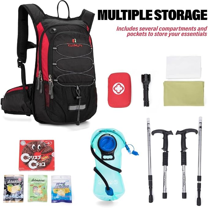 Hydration Pack Backpack with 3L Water Bladder - Image 5