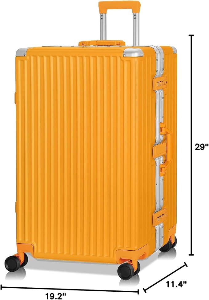 AnyZip Luggage Aluminium Frame Suitcase Hard Shell TSA Lock No Zipper 28In - Image 9