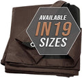 Tarp Cover Brown/Black Heavy Duty 50'X100' Thick Material, Waterproof, RV Or by Trademark+Supplies