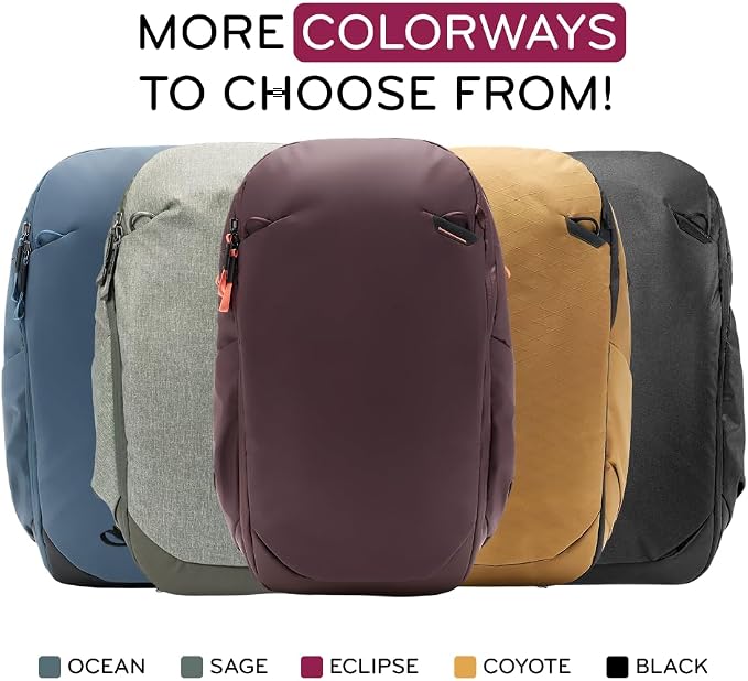 Peak Design Travel Backpack 30L, Expandable 27-33L Design, Rear and Top Access - Image 8