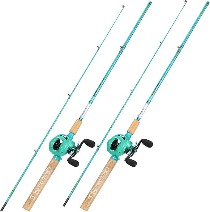 Sougayilang Fishing Rod and Reel Combo, 2-Piece 5-Foot 6-Inch Graphite & by Sougayilang