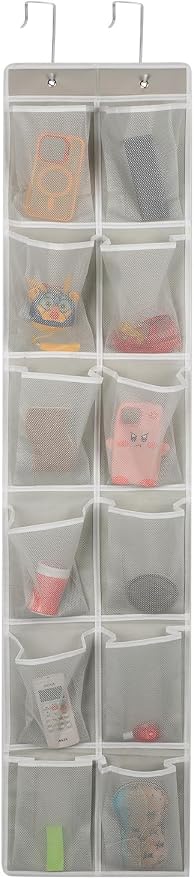 Over the Door 12 Pocket Hanging Shoe Organizer by GOMAJI