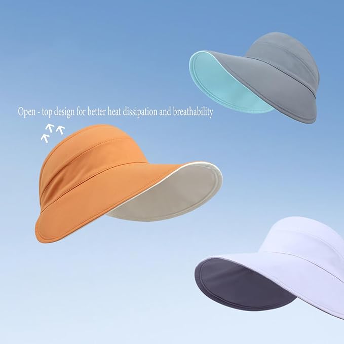Sun Hats for Womens Wide Brim UV Protection Fishing Hats Packable Reversible - Image 7