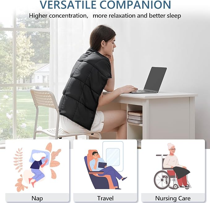 L'AGRATY Weighted Lap Blanket 7lb: Small Weighted Blankets - Image 5