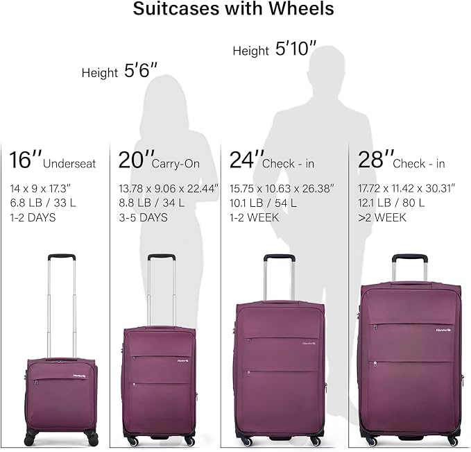 Hanke 16 Inch Underseat Carry On Luggage - Image 11