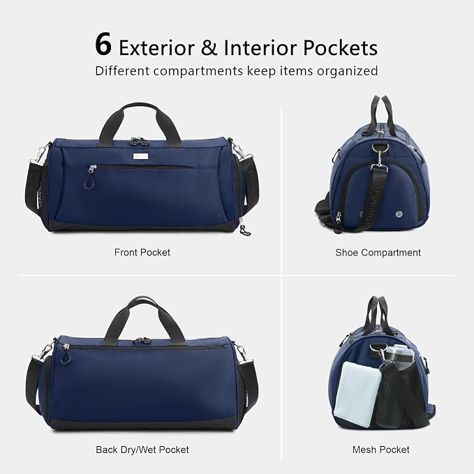 TOPDesign Gym Bag for Women & Men, Unisex Duffel Bag - Image 5