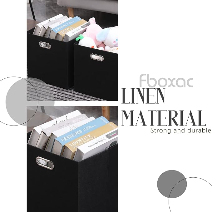 Collapsible Organization Basket Fabric Foldable Box - Image 3