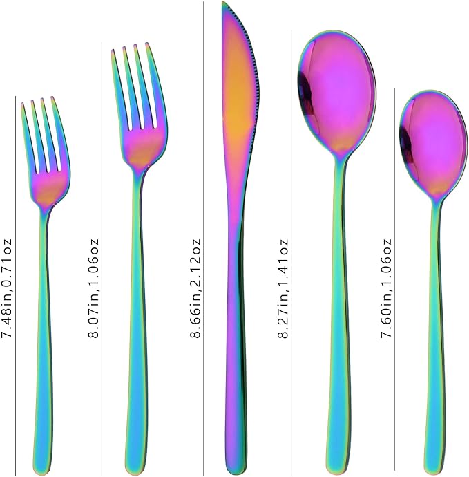 20 Pieces Silverware Set 304 Stainless Steel, Healthy & Eco-Friendly Silver - Image 5