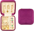 Travel Jewelry Case, Small Plush Velvet Jewelry Box by TAIMY