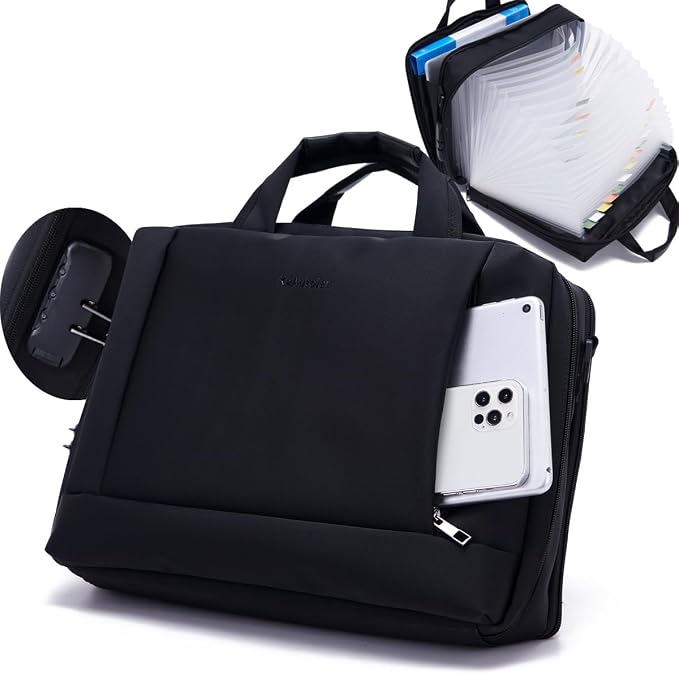 Heavy Duty Accordian File OrganizerwithHandle&Combination Lock, 26 Pockets by KaAutoler