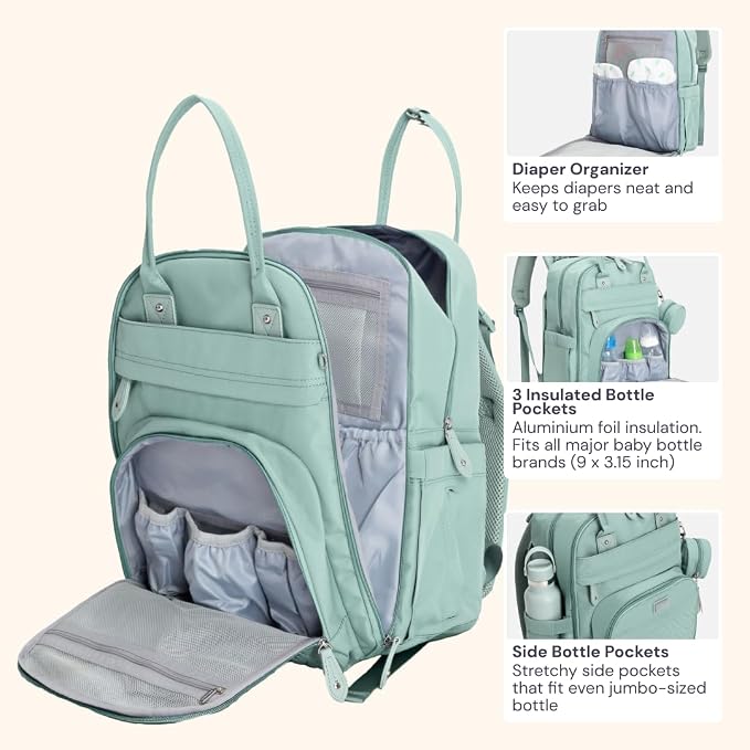 BabbleRoo Diaper Bag Backpack - Image 5