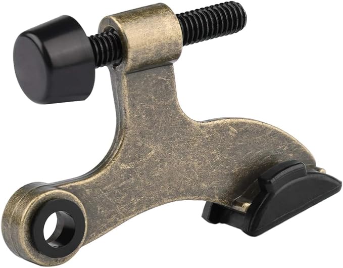 HOMOTEK 12 Pack Hinge Pin Antique Brass Door Stopper, Adjustable Deluxe Heavy by HOMOTEK
