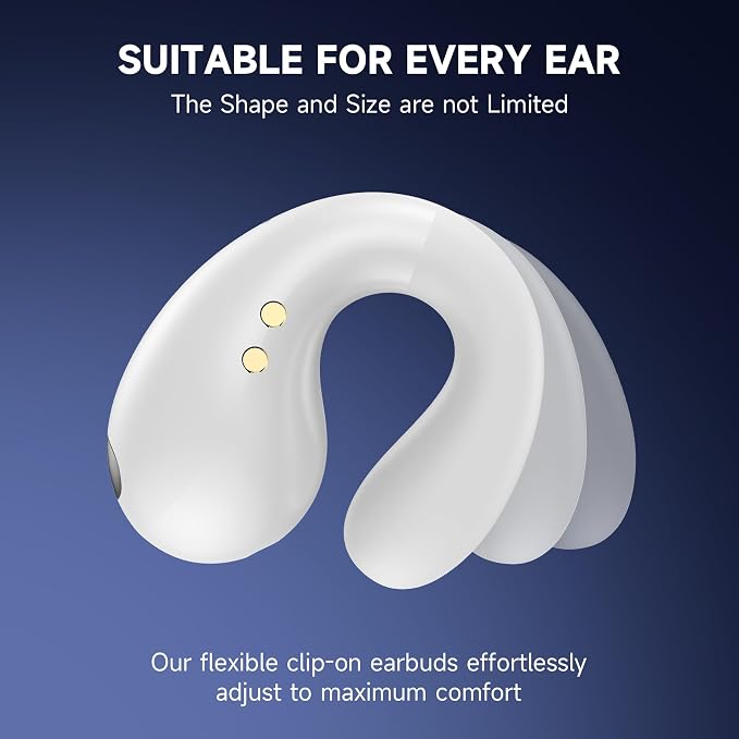 Open Ear Earbuds Wireless Bluetooth 5.3 Earphones, Flexible Clip On Ear buds - Image 6