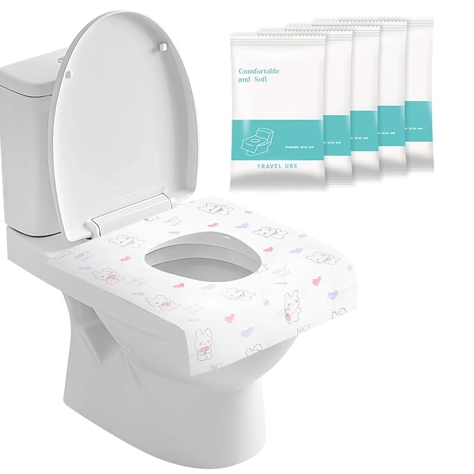 5 Packs Toddler Toilet Seat Covers Disposable, Disposable Toilet Seat Covers by Krijuess