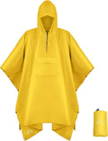 Coralrain Hooded Rain Poncho Lightweight Waterproof Unisex Raincoat Jacket by Coralrain