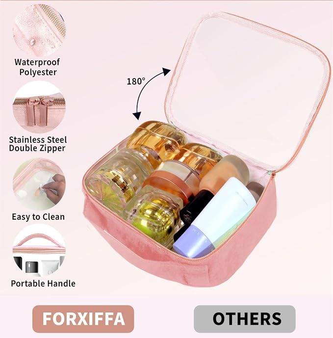 TSA Approved Travel Toiletry Bag, 2 Pack Clear Makeup Bags - Image 6