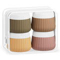 Travel Containers for Toiletries 4 Pack, TSA Approved Travel Size Toiletries by Mrsdry