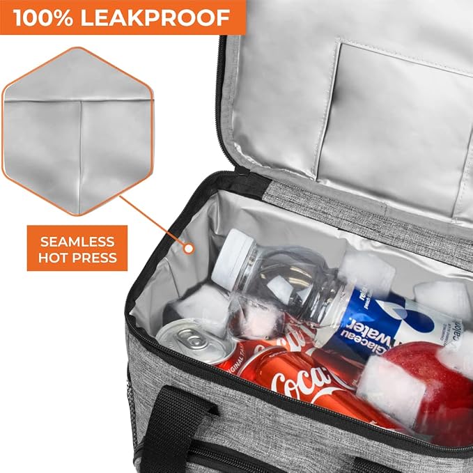 OPUX Soft Cooler Bag, Insulated Collapsible Lunch Cooler Bag - Image 7