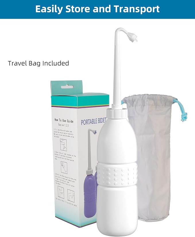 Hibbent Portable Bidet for Travel, Handheld Travel Bidet for Personal Hygiene - Image 4