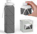Collapsible Water Bottles Flexible Bpa Free Silicone Reusable Foldable Water by POPDIGITO