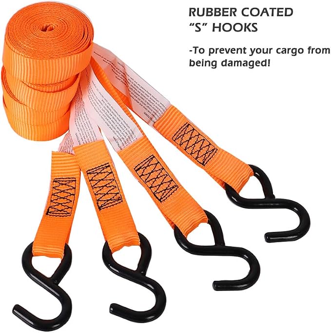 XSTRAP STANDARD Ratchet Tie Down Straps 4 Pk 10 Ft- 300 Lbs Load Cap- 900 Lbs - Image 6