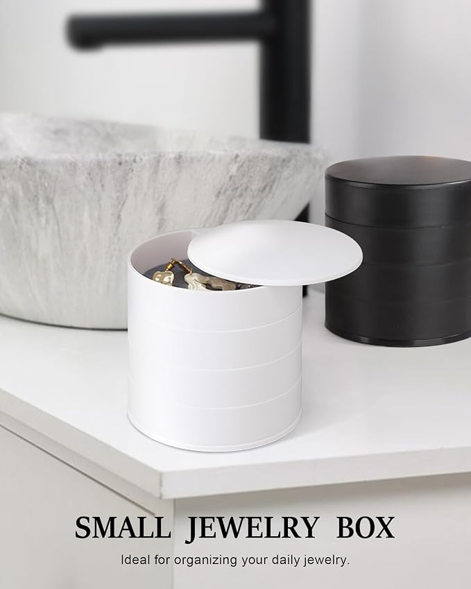 CONBOLA Jewelry Organizer, Small Jewelry Storage Box Earring Holder - Image 6