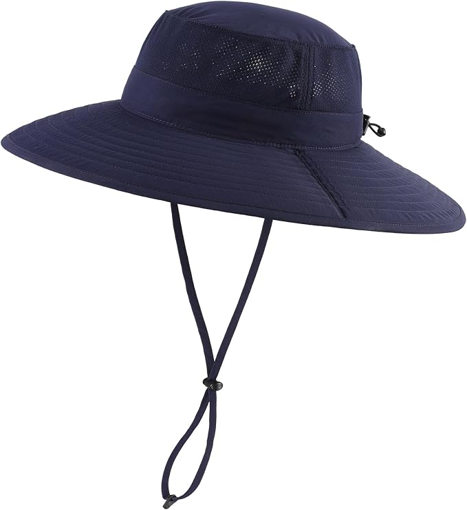 Home Prefer UPF50+ Mens Sun Hat Wide Brim Fishing Hat Foldable Large Brim UV - Image 2