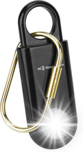 130dB Personal Safety Alarm Strobe Light. Loud Sound Keychain Siren by MosaicAlarm