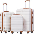 Coolife Luggage 3 Piece Set Suitcase Spinner Hardshell Lightweight TSA Lock) by COOLIFE
