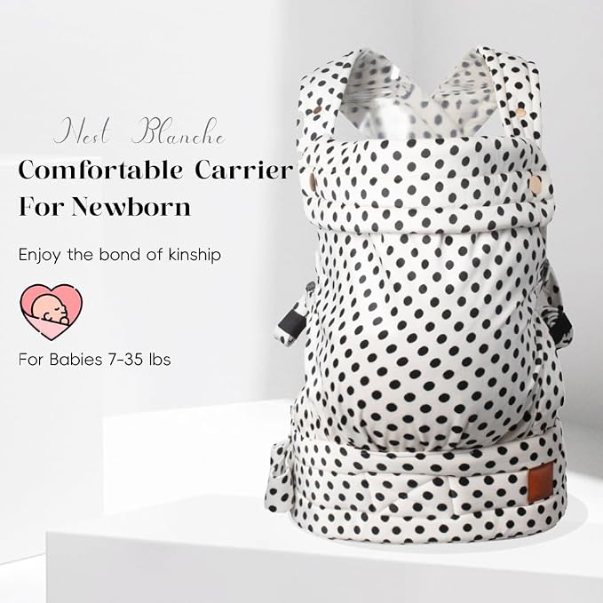 Baby Carrier for Newborn to Toddler, 7-35 lbs Weight Capacity, Ergonomic - Image 2