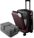 LEVEL8 Grace Carry On Luggage Airline Approved, 20 Inch Expandable Hardside by LEVEL8